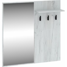 Spogulis ar drēbju pakaramo BOSS-19 L, Craft balts